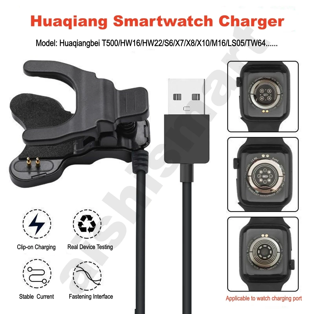 Watch X7 - Clip-Ladegerät 2-polig 3-polig 3mm 4mm 7mm