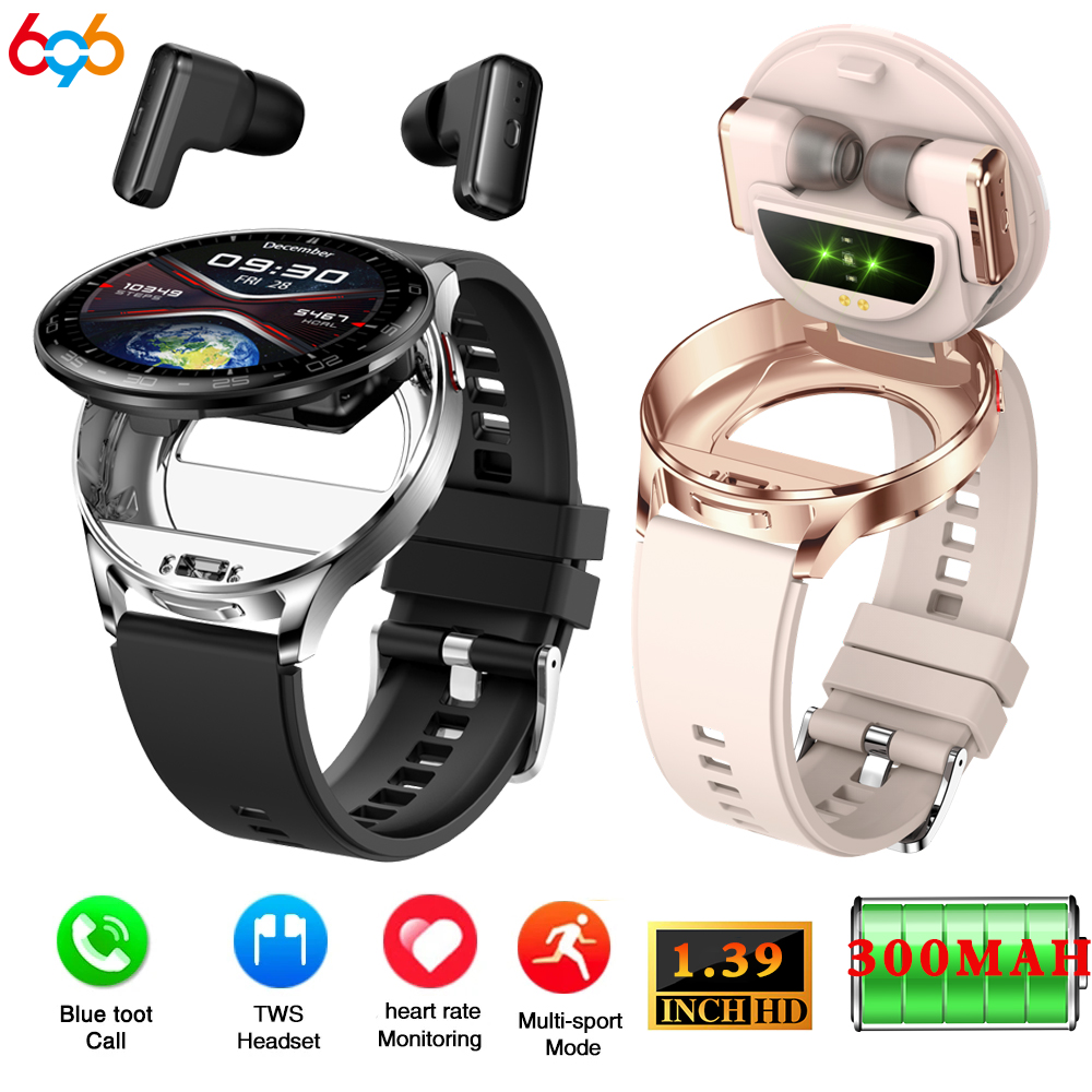 Smartwatch Noise Watches For Men - 2-in-1-TWS-Headset-Smartwatch, 1,39 Zoll, für Männer und