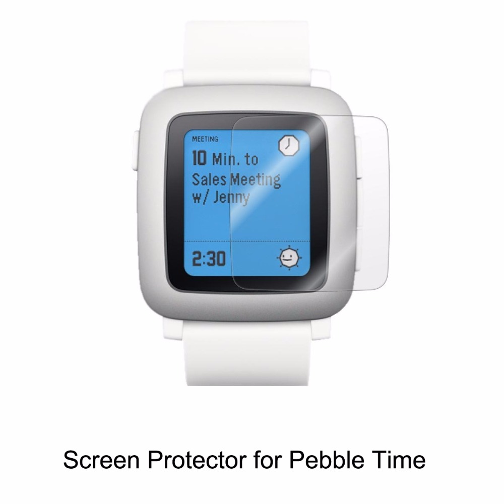 Smartwatch Pebble Watches - 6 * klare LCD-Haustier folie Anti-Kratz-Displays