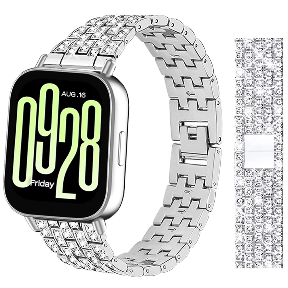 Smartwatch Samsung Watches For Women - Edelstahl mit Diamant-Uhrenarmbändern für Redmi Watch