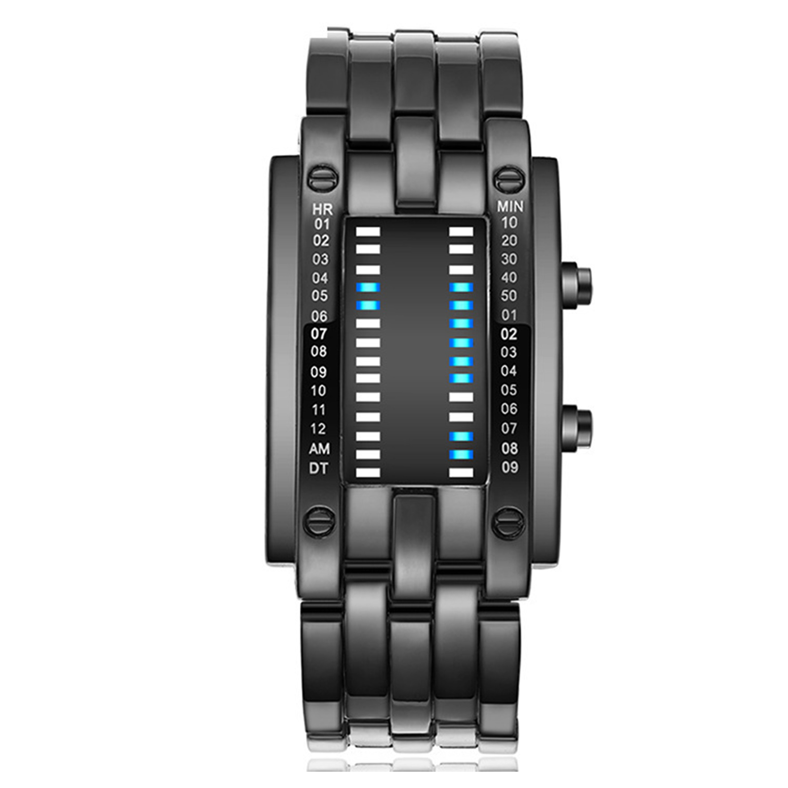 Smartwatch Premium Watches For Women - Hochwertige binäre Matrix-blaue LED-Digital-Elektronikuhr, wasserdicht, für
