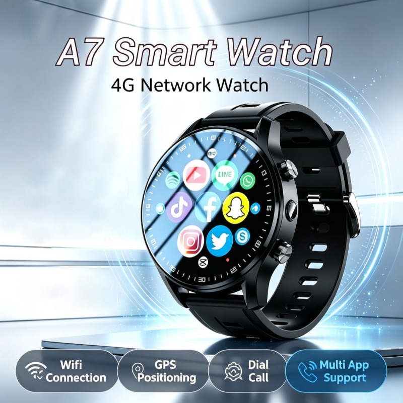 Smartwatch Running Watches For Men - Android A7 Smartwatch mit Anruffunktion, GPS-Ortung,