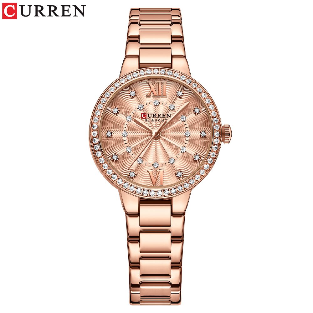 Watches Ladies Smartwatch - Curren/Carien 9085 Damenuhr - Modische Stahlarmbanduhr
