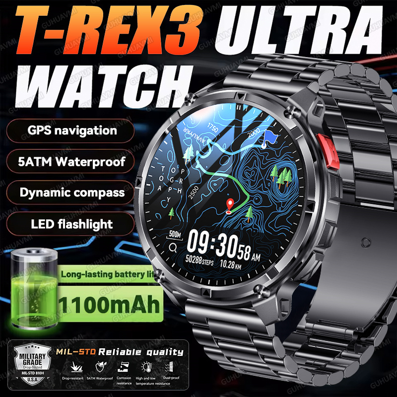 Smartwatch Watches For Men With Gps - 2026 neue T-Rex3 Ultra 1100 mAh