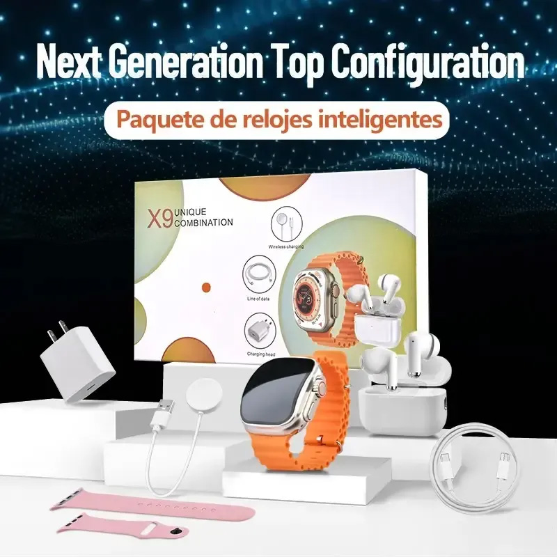 Smartwatch Premium Watches For Women - Premium 6-in-1 Smartwatch-Set mit TWS Wireless-Kopfhörern,