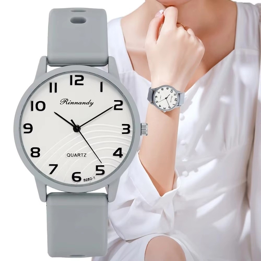 Couple Watches Smartwatch - Trendige Arabische Zifferblatt-Damenuhren mit Silikonarmband, Sportliche