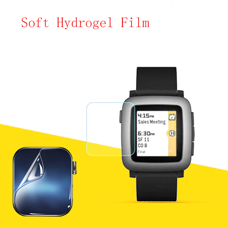 Smartwatch Pebble Watches - Weiche Hydrogelfolie, klar, HD, transparent, Schutzfolie,