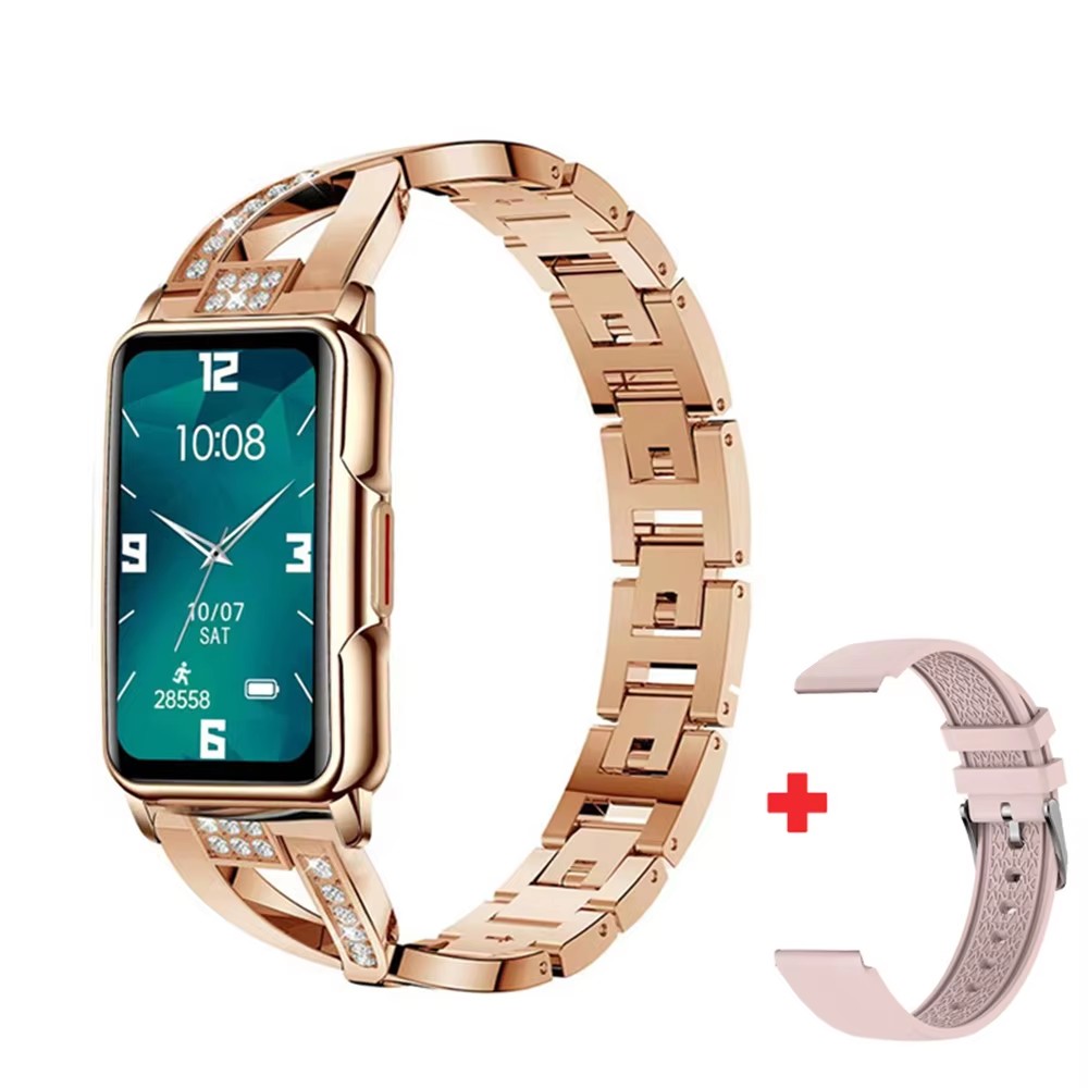 Watches Ladies Smartwatch - Damen Smartwatch Luxus-Diamantuhren mit Herzfrequenzmesser Fitness-Tracker