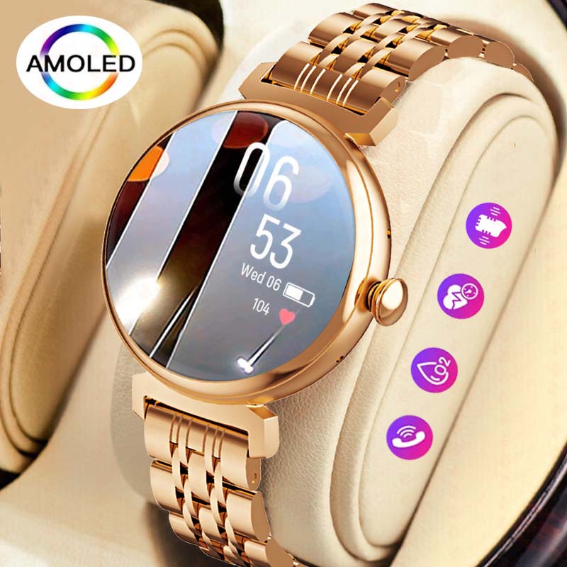 Watches Ladies Smartwatch - 1,04 Zoll AMOLED-Bildschirm Mode Damen Smart