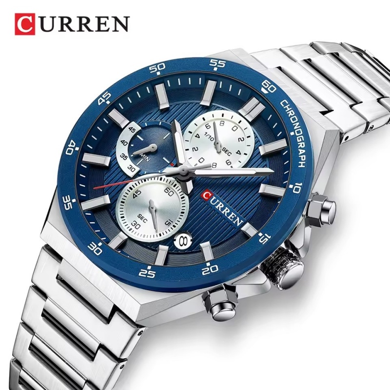 Couple Watches Smartwatch - CURREN 8481 Luxus-Quarzuhr, wasserdichte Unisex-Kalenderarmbanduhr, Herren-Business-Sportuhr