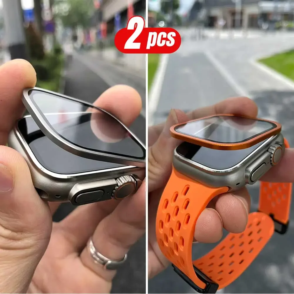 2PCS Titan Metallrahmen für Ap – Smartwatch Apple Watches For Men Bewertung und Preis