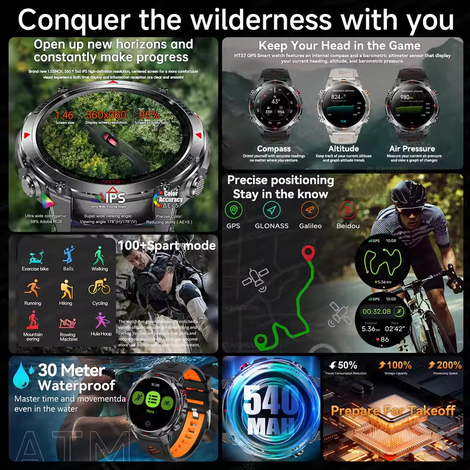 2025 neue T-Rex 3 Outdoor GPS  – Smartwatch Running Watches For Men Bewertung und Preis