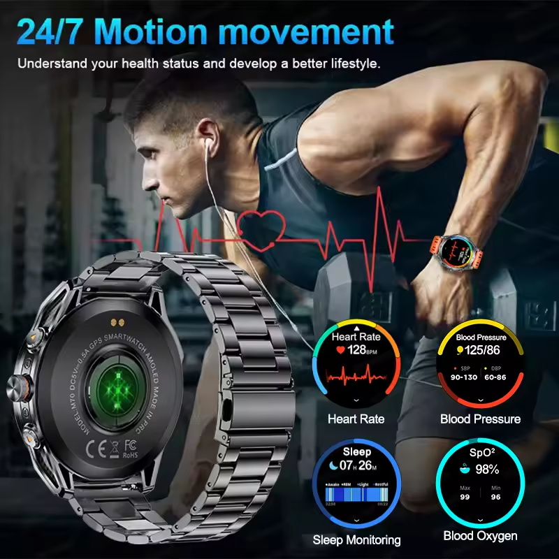 Hochwertige Sport-Smartwatch,  – Smartwatch Running Watches For Men Bewertung und Preis