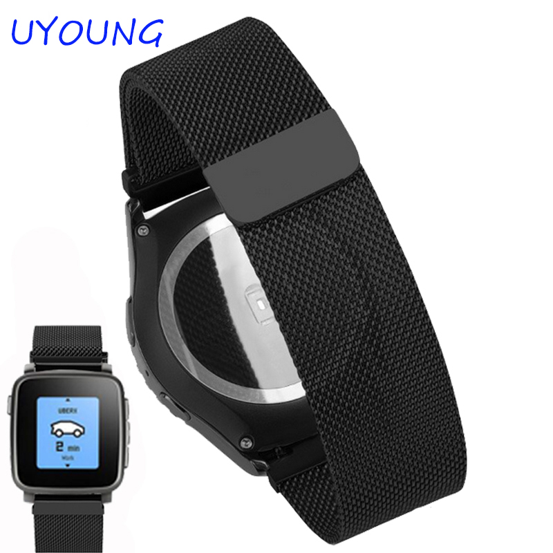 22mm Mailänder Schlaufen band  – Smartwatch Pebble Watches Bewertung und Preis
