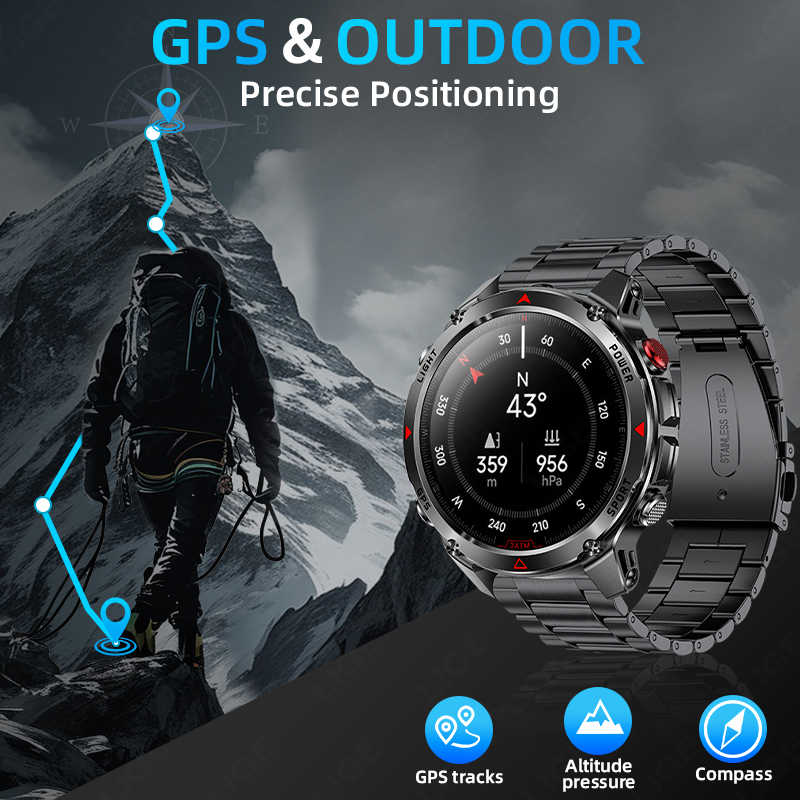 LIGE Neue Professionelle GPS S – Smartwatch Running Watches For Men Bewertung und Preis