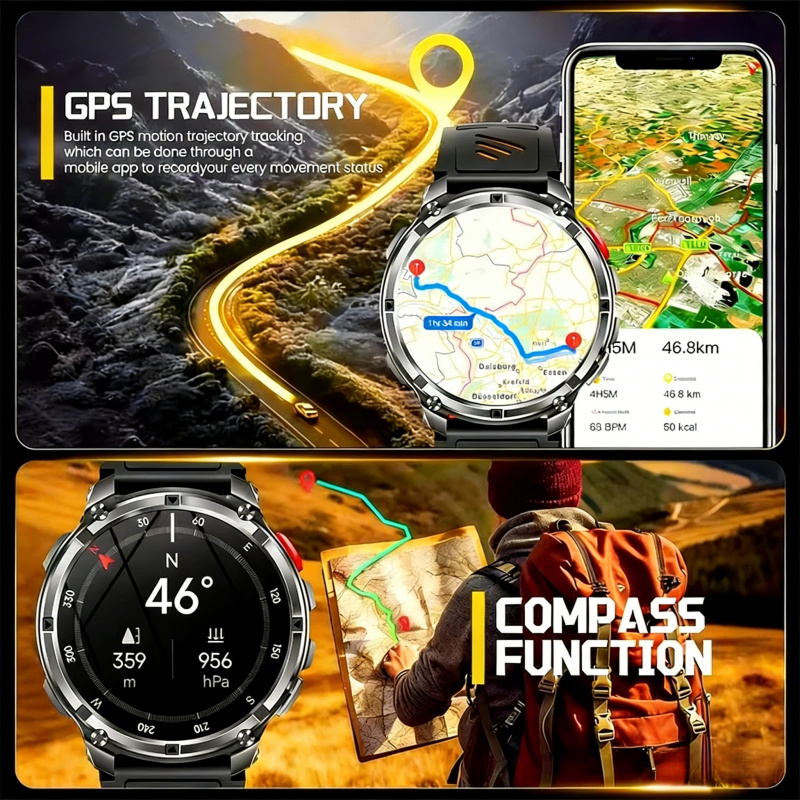 Outdoor-Militär-Smartwatches,  – Smartwatch Running Watches For Men Bewertung und Preis
