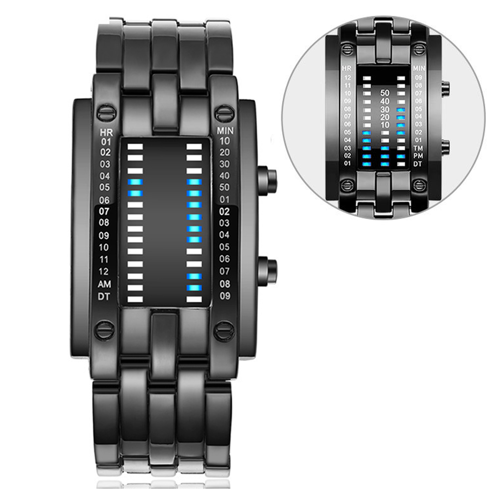 Hochwertige binäre Matrix-blau – Smartwatch Premium Watches For Women Bewertung und Preis