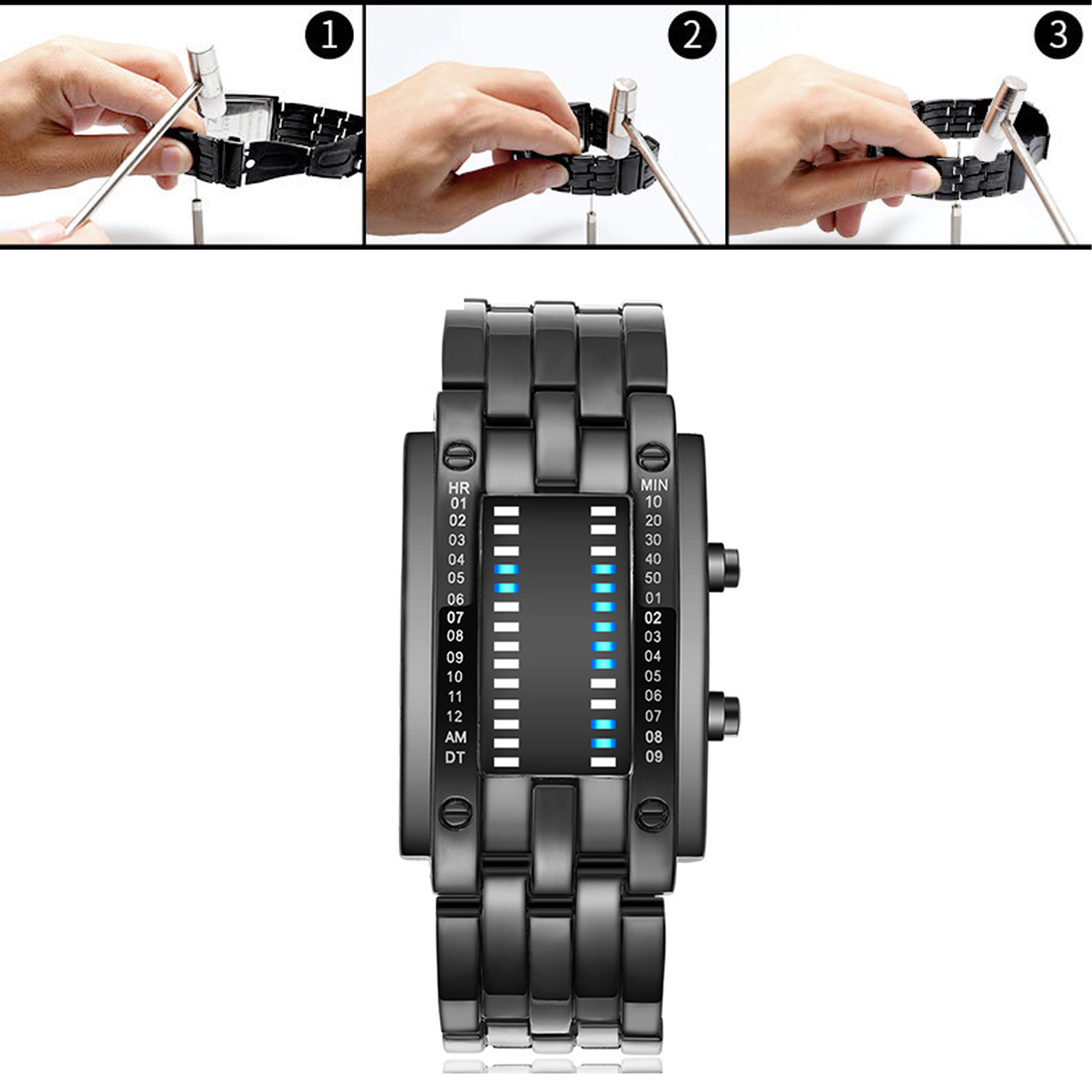 Hochwertige binäre Matrix-blau – Smartwatch Premium Watches For Women Bewertung und Preis