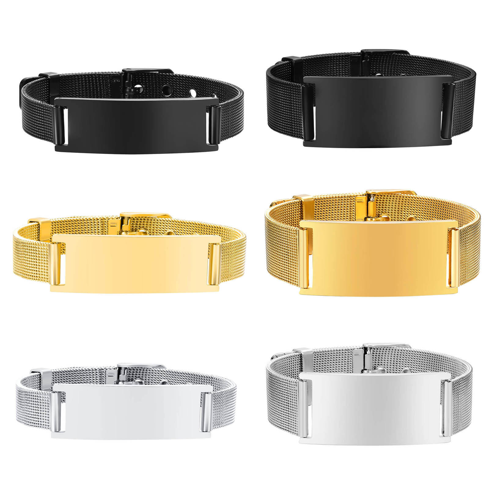 Personal isierte ID Armband fü – Mesh Stainless Strap Bewertung und Preis