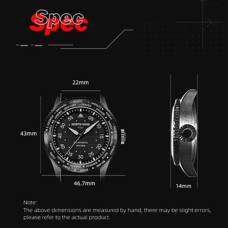 NORTH EDGE MAPLE Solar Quarz H – Watches Not Smartwatch Bewertung und Preis
