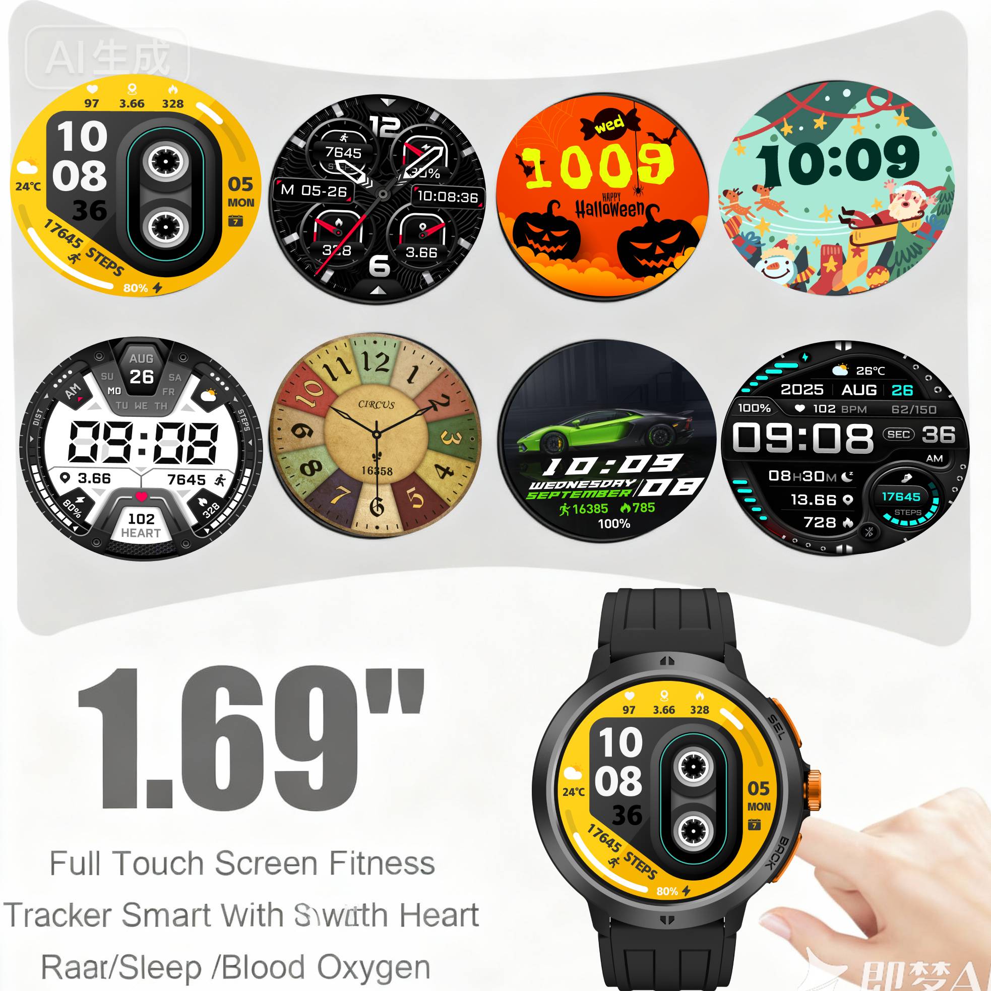 LEADOYS C33 Herren-Sport-Armba – Smartwatch Running Watches For Men Bewertung und Preis