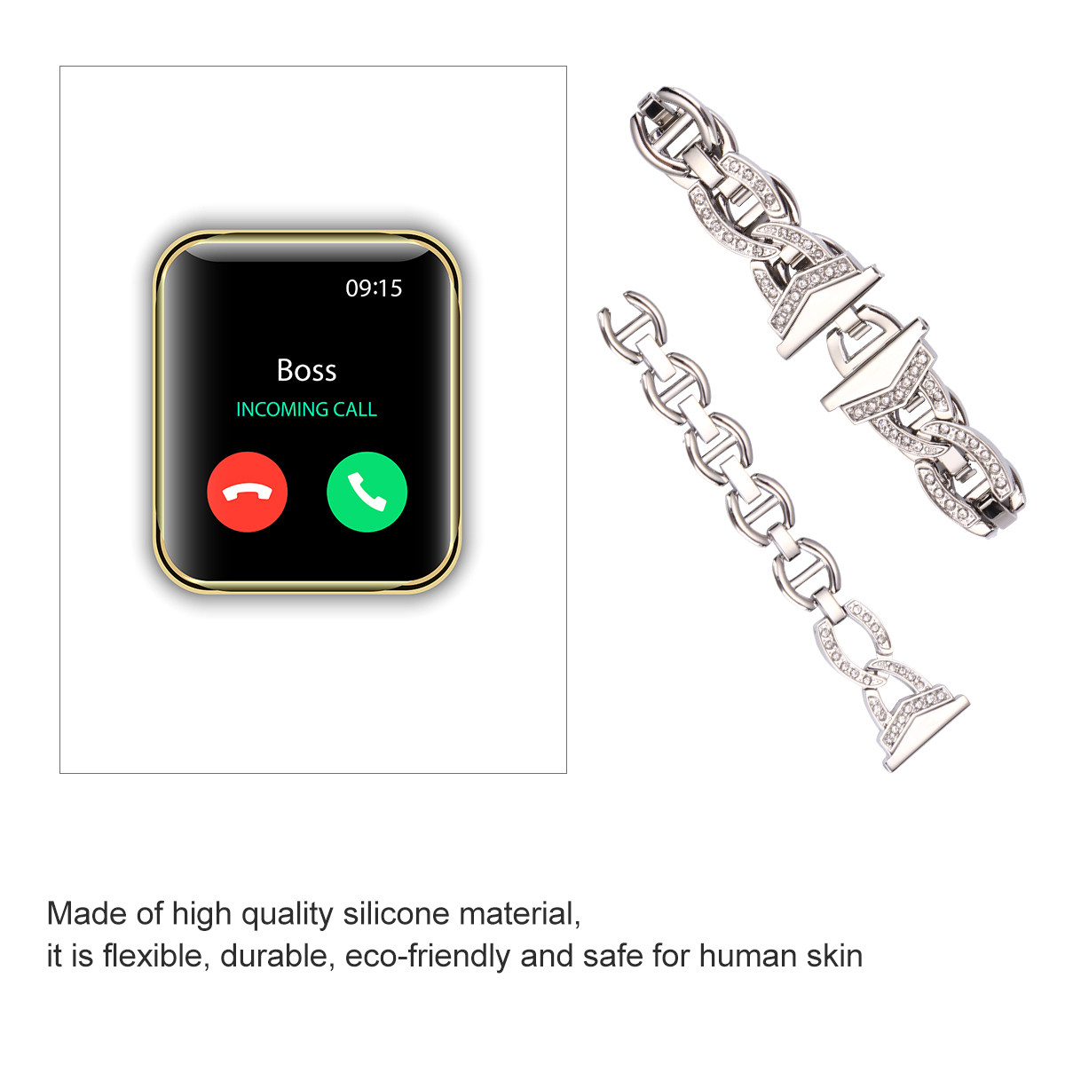 Hochwertiges Edelstahl-Uhrenar – Smartwatch Premium Watches For Women Bewertung und Preis
