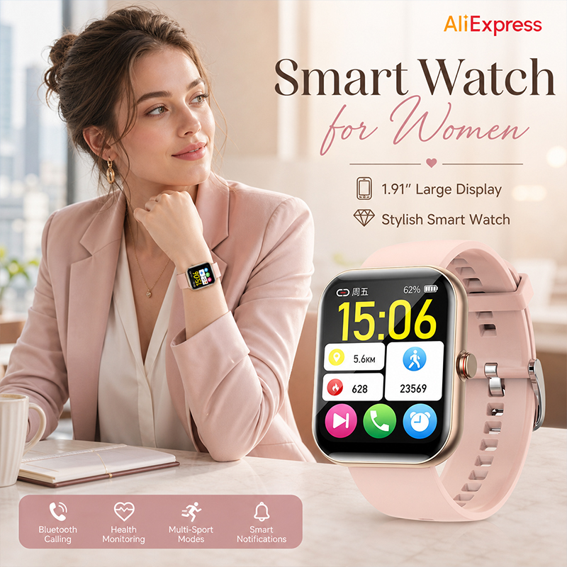 Damen Smartwatch mit Bluetooth – Watches Ladies Smartwatch Bewertung und Preis