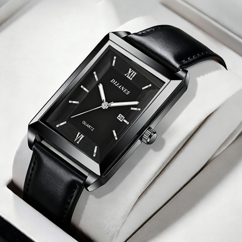 Lässige Leder-Herrenuhren, ein – Watches Not Smartwatch Bewertung und Preis