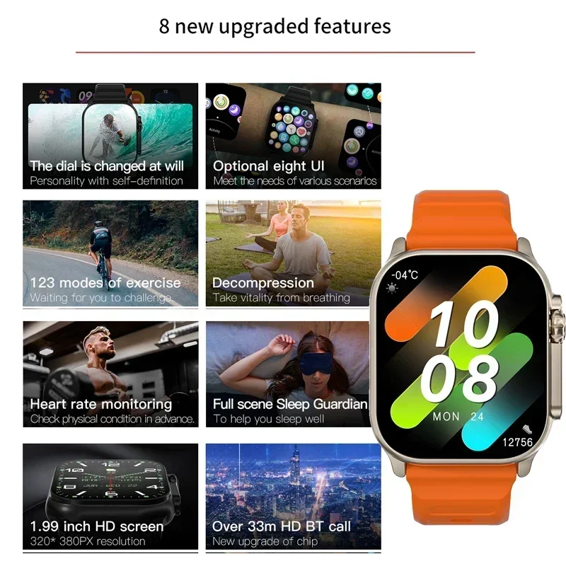 Neue Serie 9 Smartwatch PK HK8 – Smartwatch Watches For Men With Gps Bewertung und Preis
